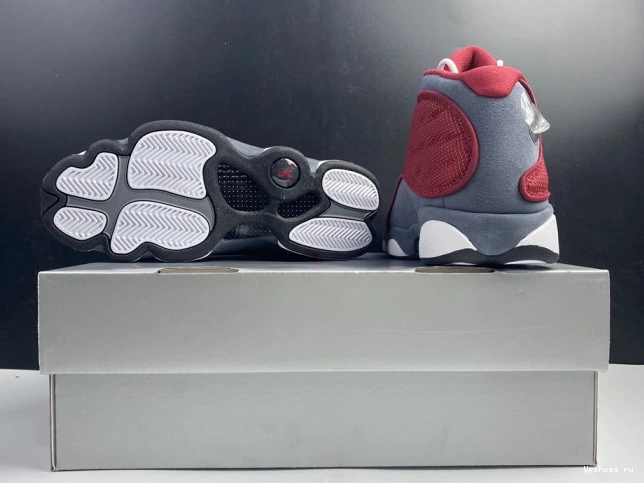 Air 414571-600 Flint 13 Grey Retro Red Jordan Gym 1017